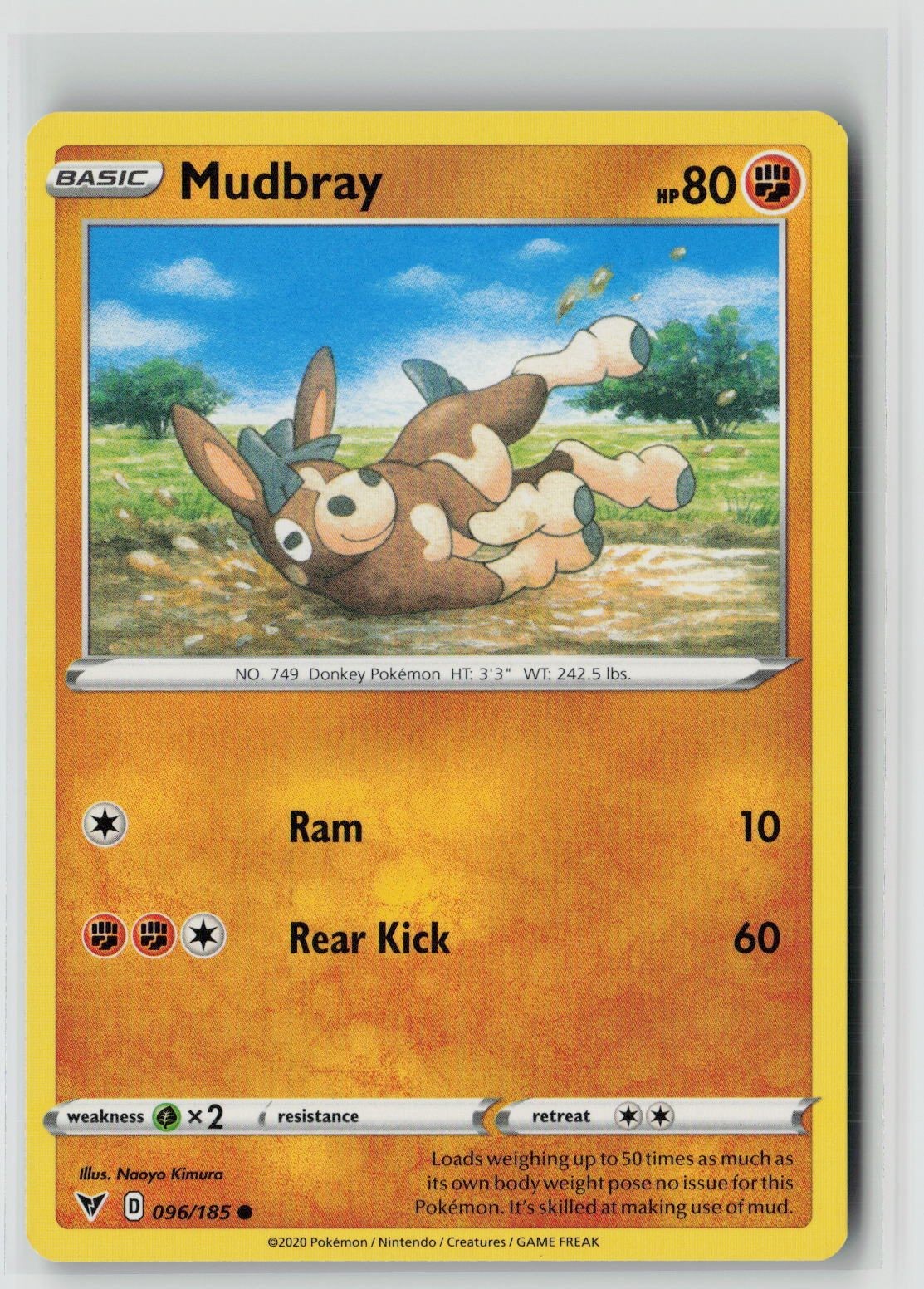 Mudbray (SWSH04: Vivid Voltage 096/185) NM