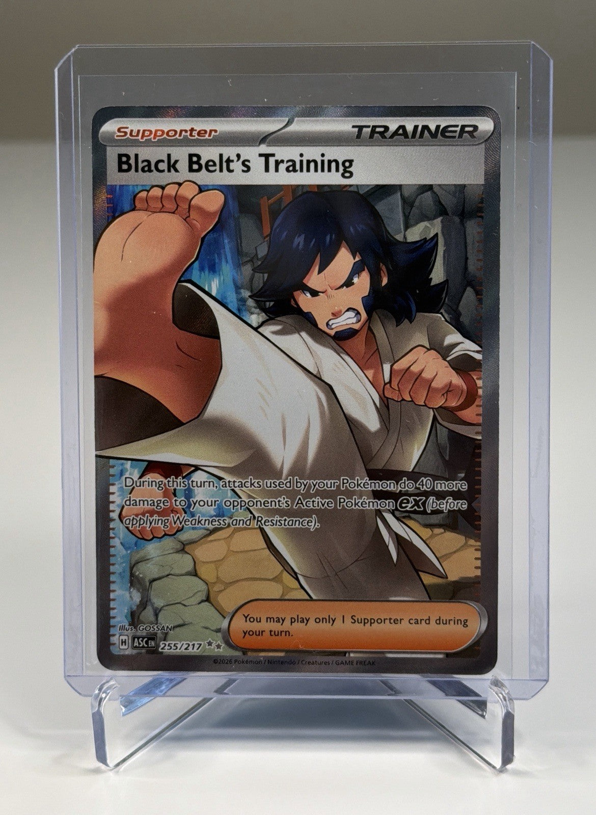 Black Belt's Training 255/217 Ultra Rare Ascended Heroes Pokemon Holo Near Mint