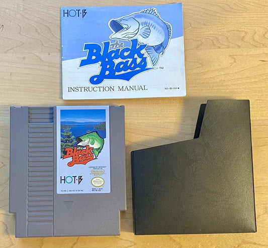 The Black Bass (Nintendo Entertainment System NES, 1989) W/ Manual & Sleeve