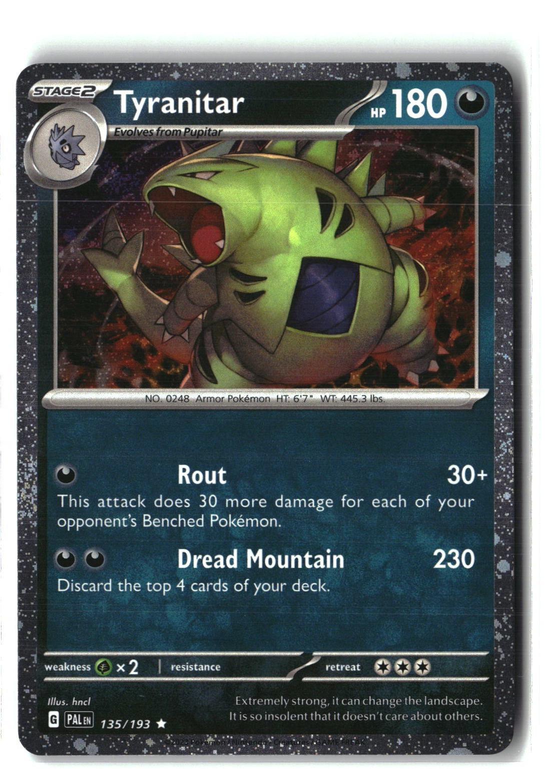 Tyranitar (Cosmo Foil) Holofoil NM (Miscellaneous Cards & Products 135/193)