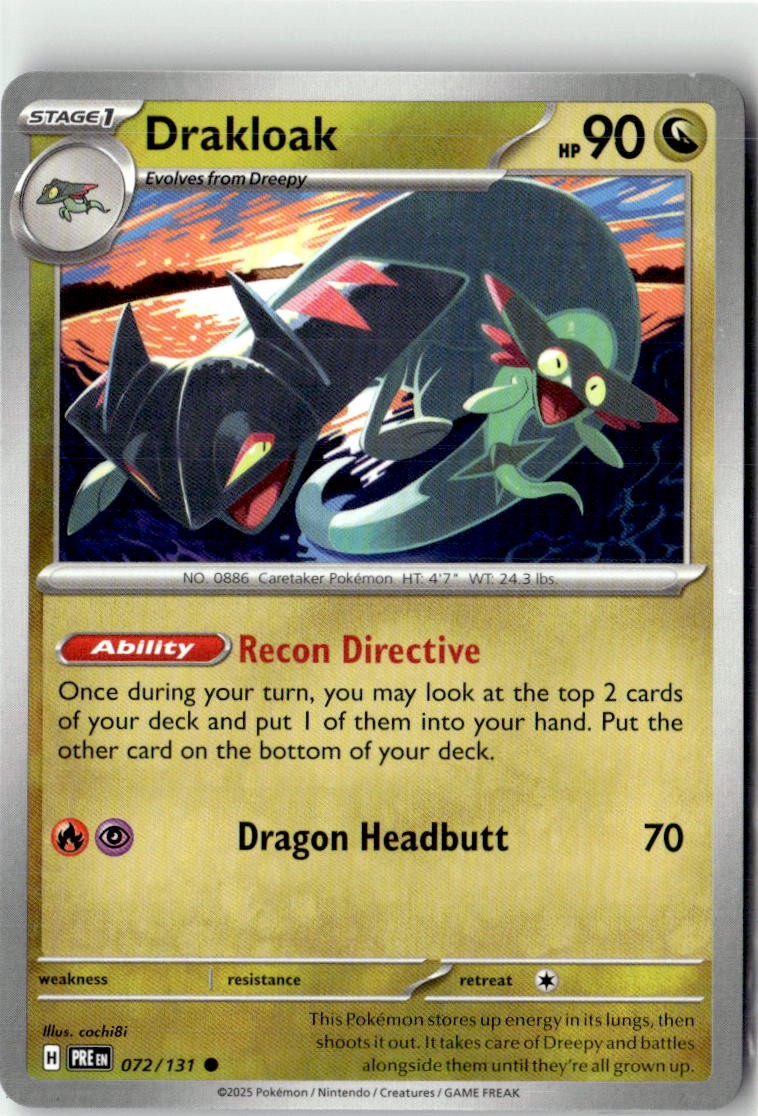 Drakloak (SV: Prismatic Evolutions 072/131) NM