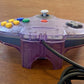 Nintendo N64 Clear Atomic Purple Controller OEM Original Authentic NUS-005 Tight