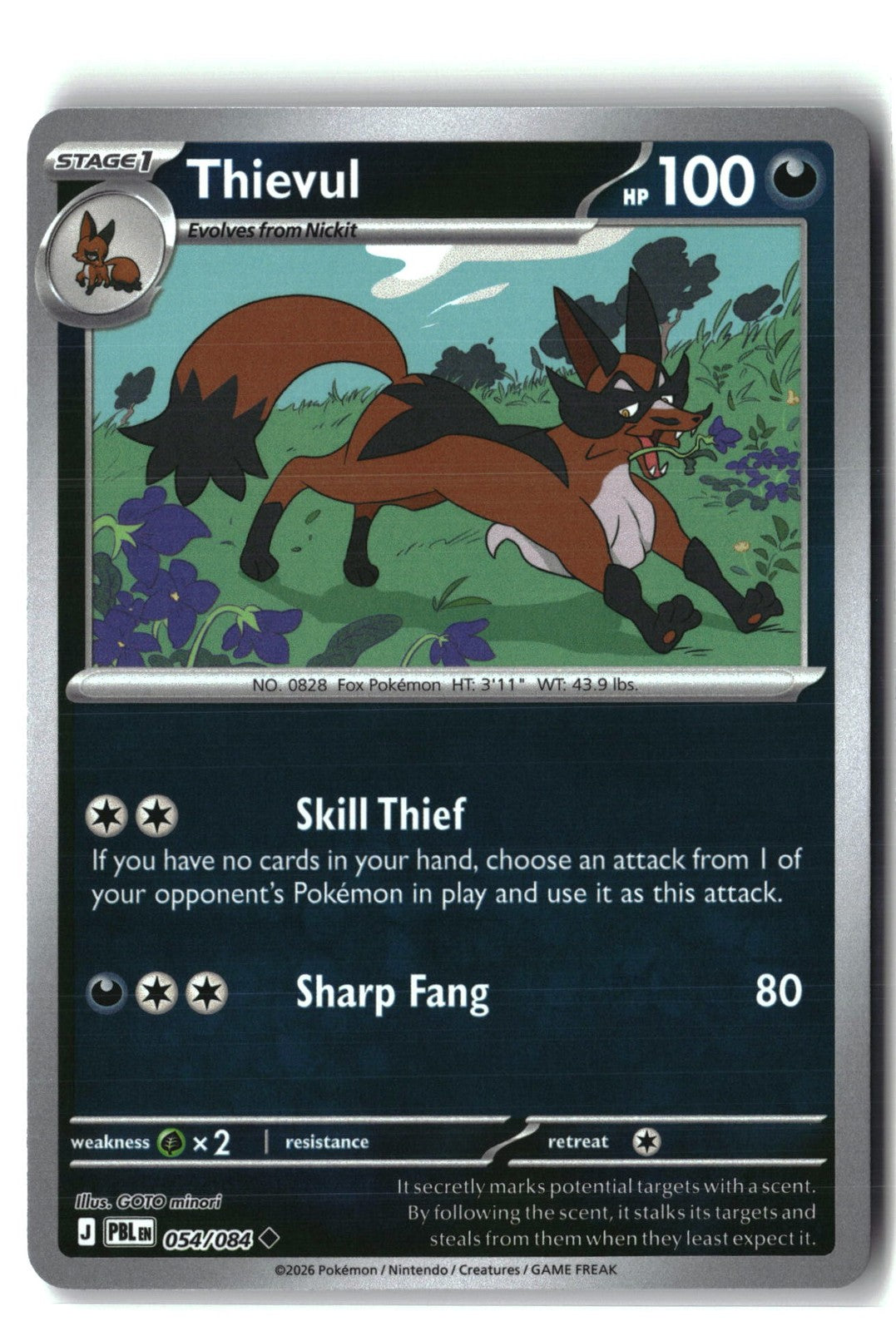 Thievul Reverse Holofoil NM (Pitch Black 054/084)