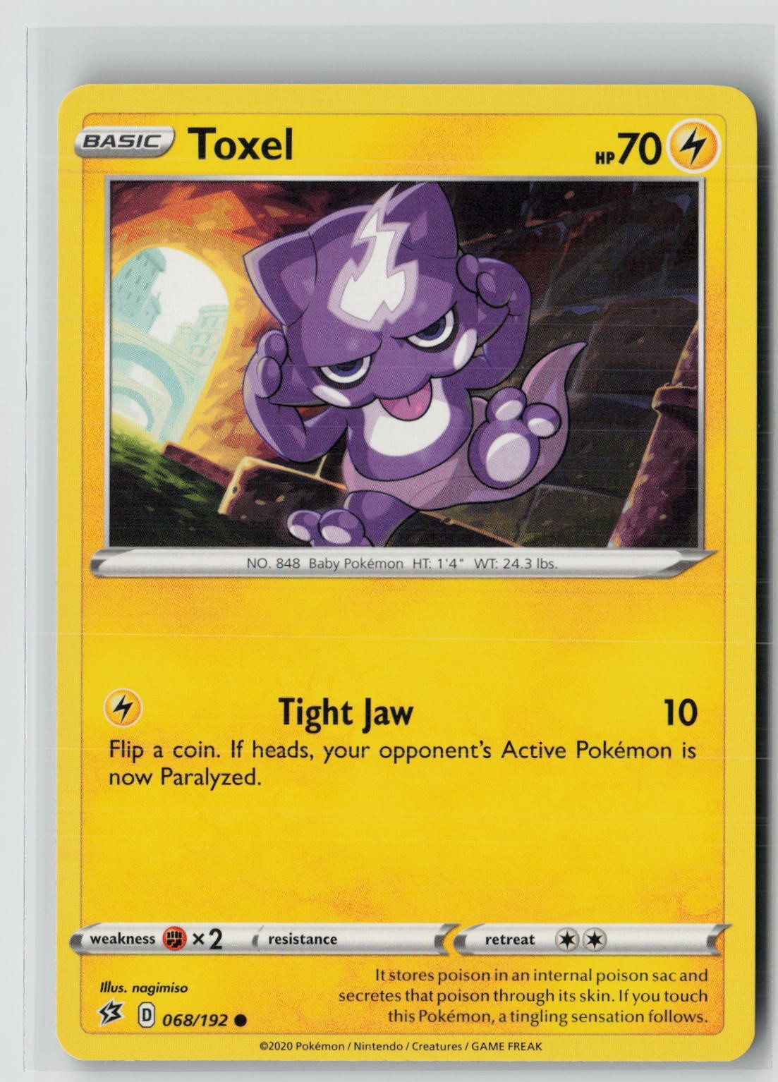 Toxel (SWSH02: Rebel Clash 068/192) NM