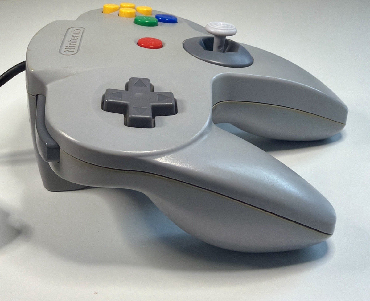 Grey Gray N64 Nintendo 64 Controller OEM w/ 8BitDo Hall Effect Joystick Tested