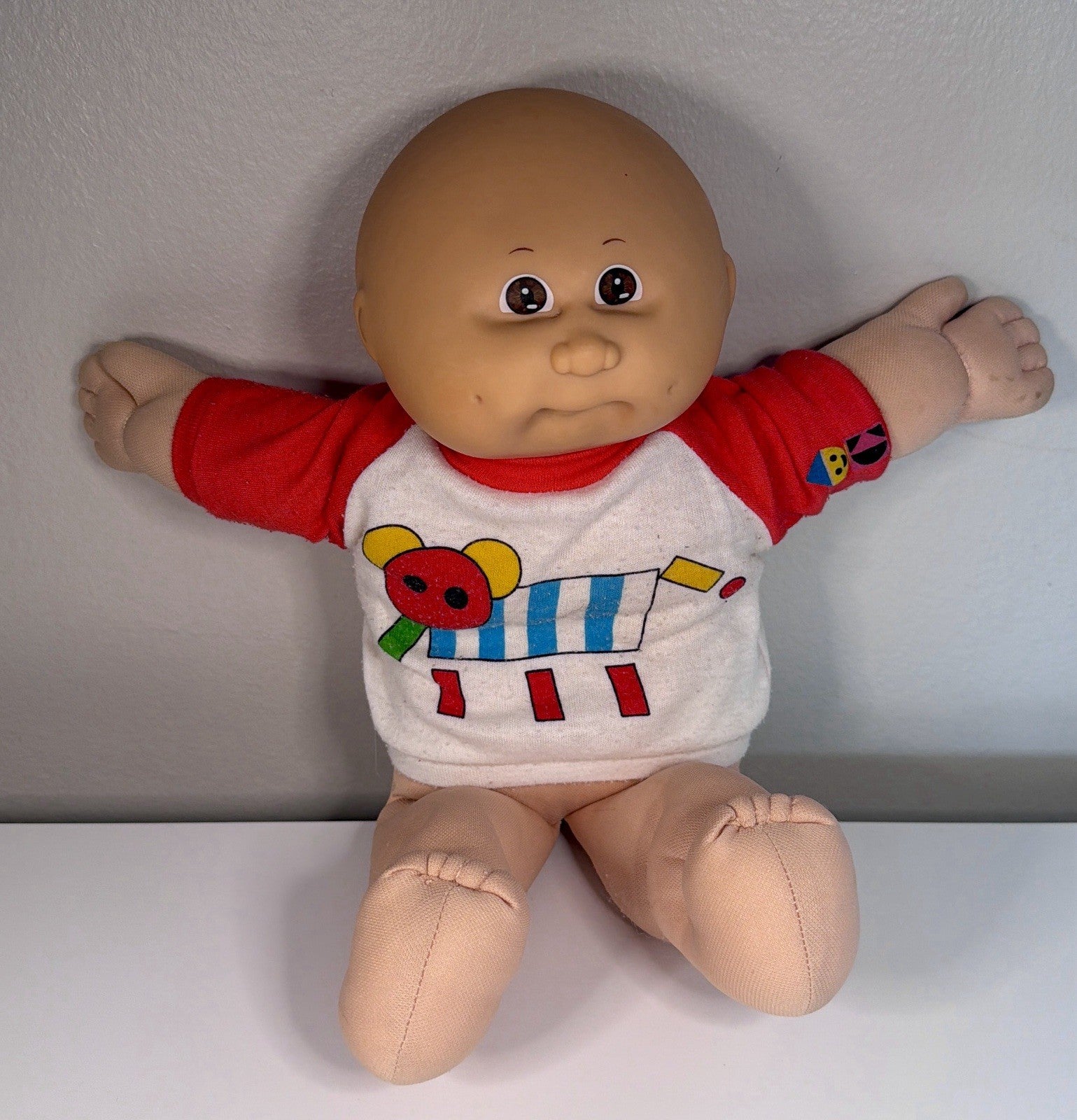 Cabbage Patch Doll 1978 1982 Xavier Roberts Brown Eyes Shirt