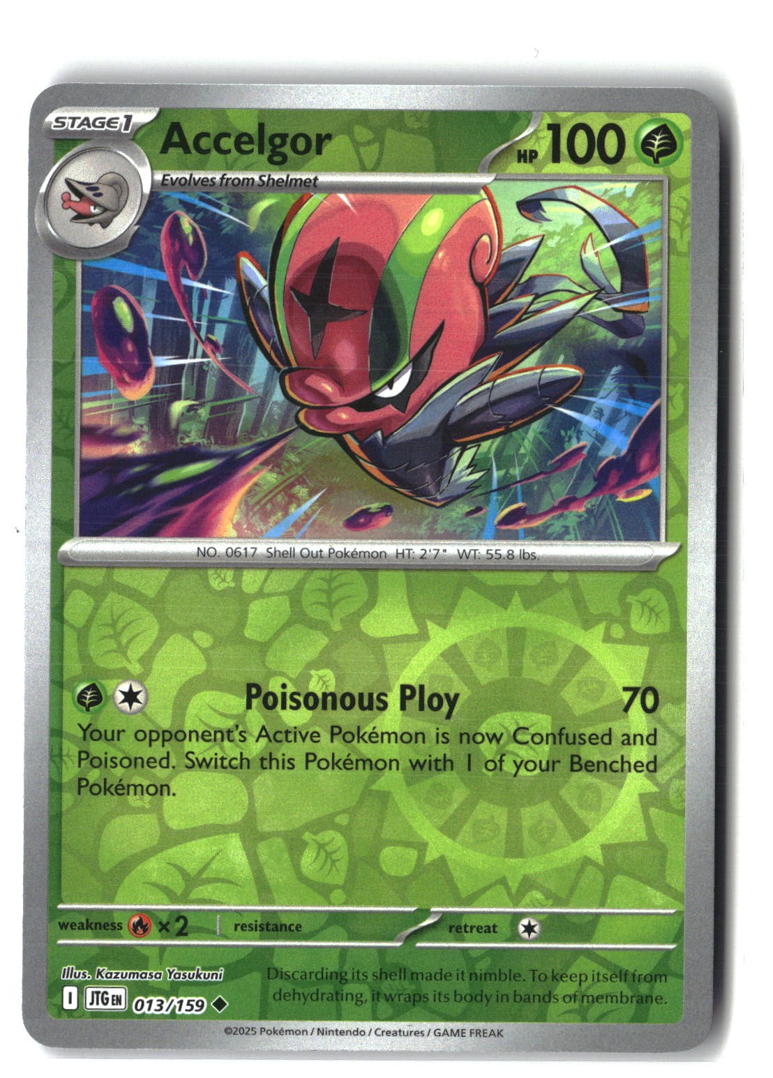Accelgor Reverse Holofoil NM (Journey Together 013/159)