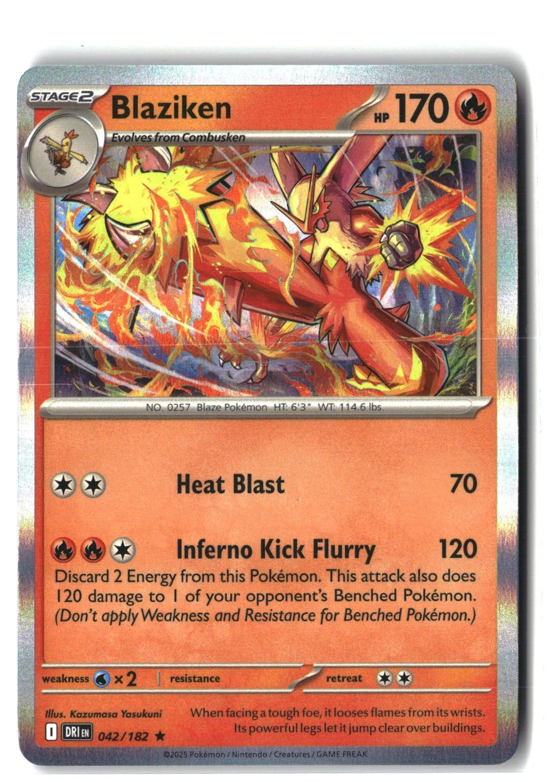 Blaziken Holofoil NM (Destined Rivals 042/182)
