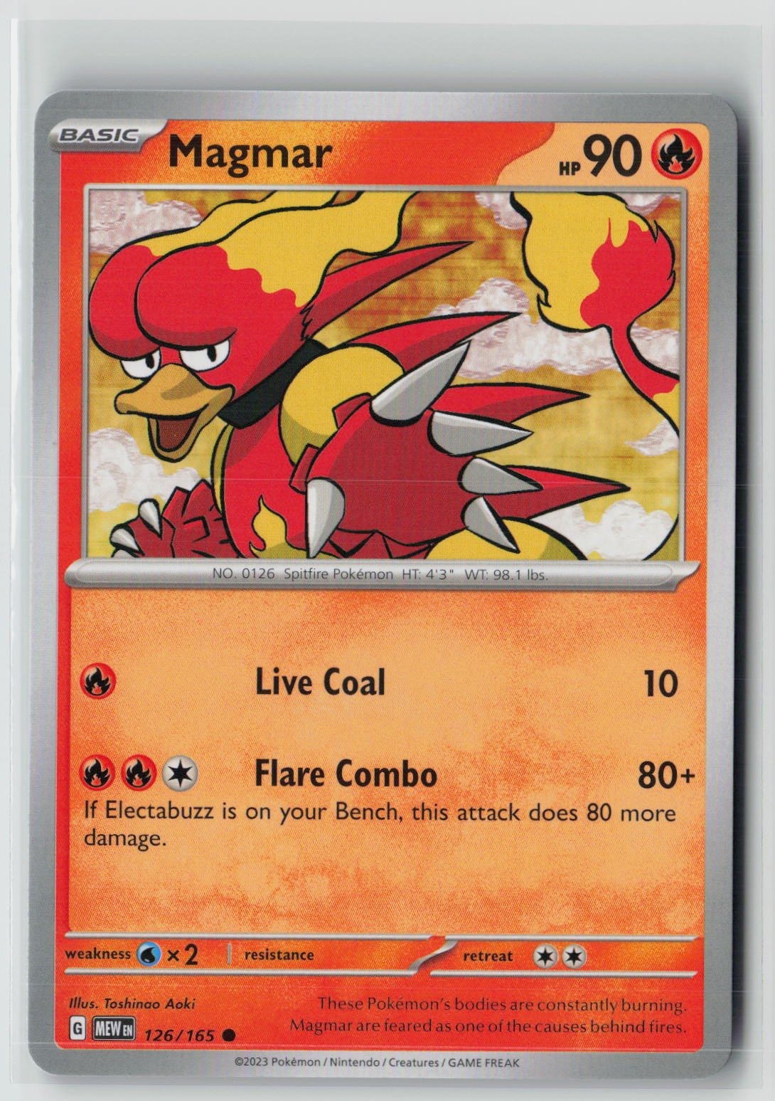 Magmar (SV: Scarlet & Violet 151 126/165) NM