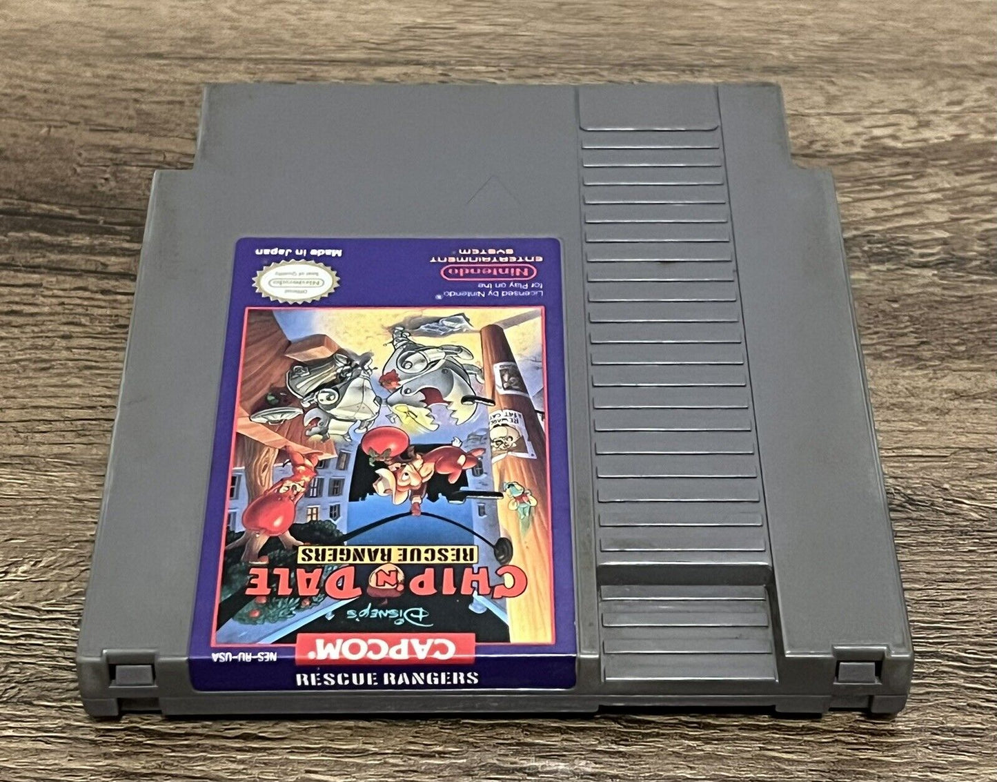 Disney's Chip 'N Dale: Rescue Rangers (Nintendo NES, 1990) Authentic & Tested!