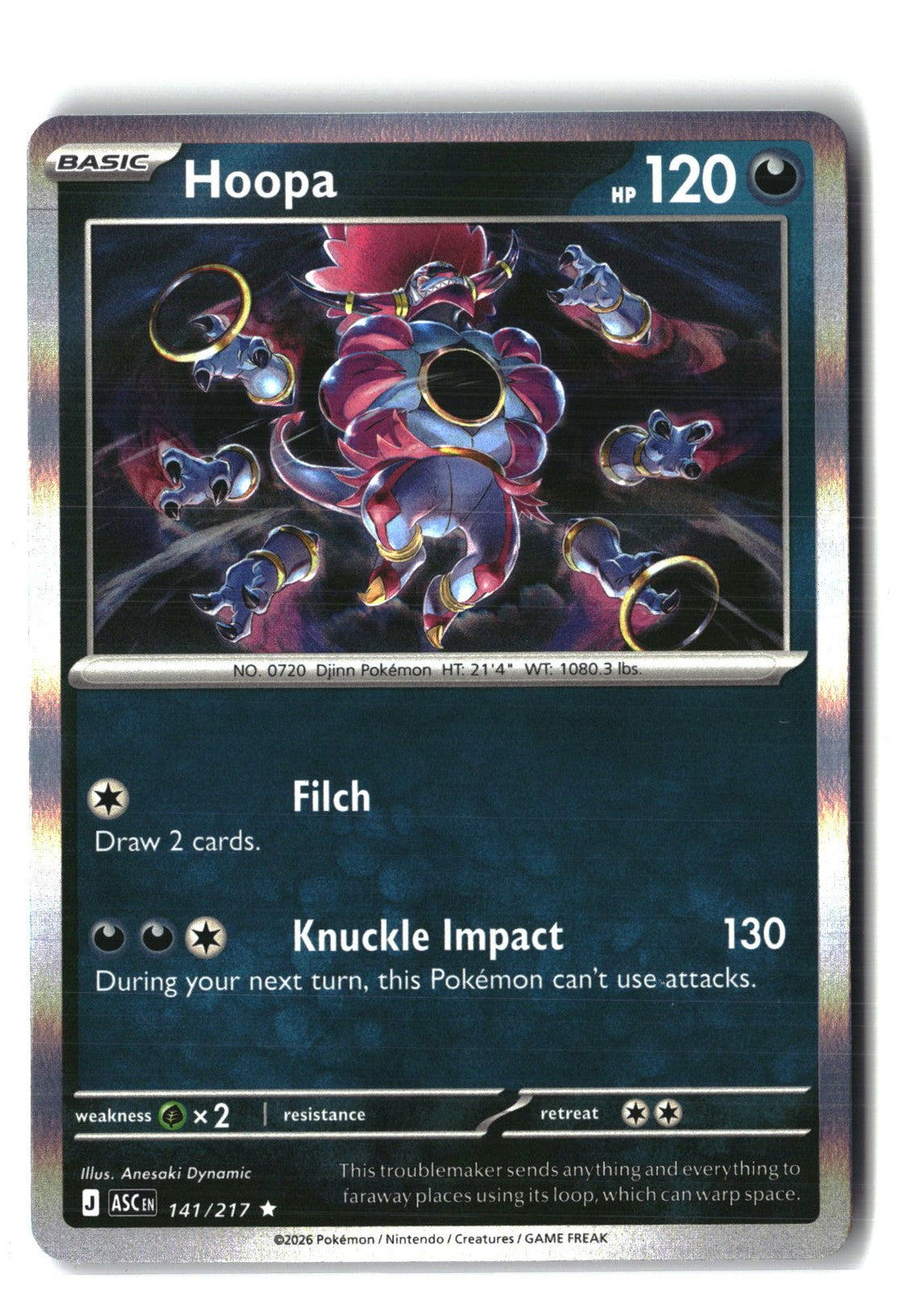Hoopa Holofoil NM (ME: Ascended Heroes 141/217)