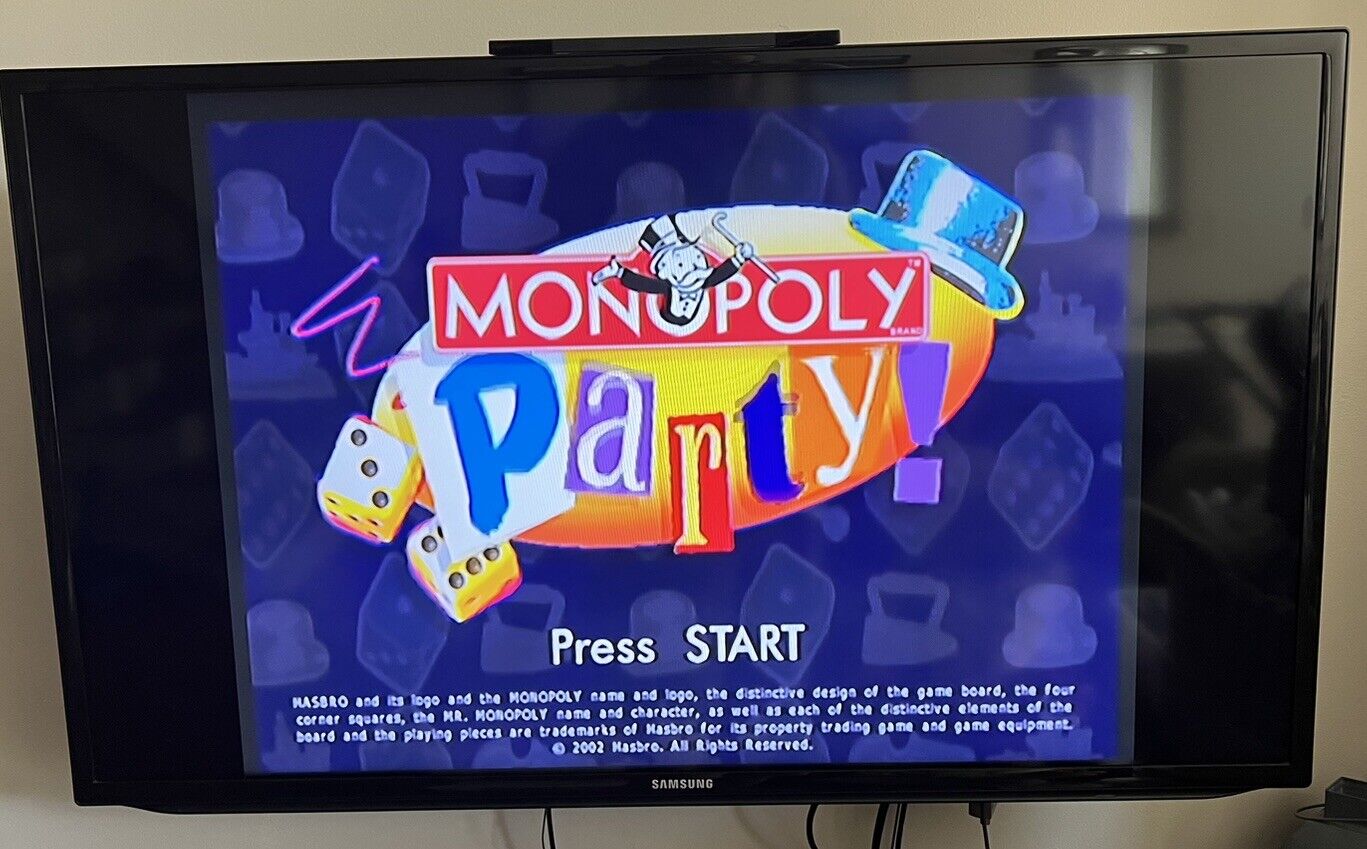 Monopoly Party (Nintendo Gamecube) Complete Tested & Works!