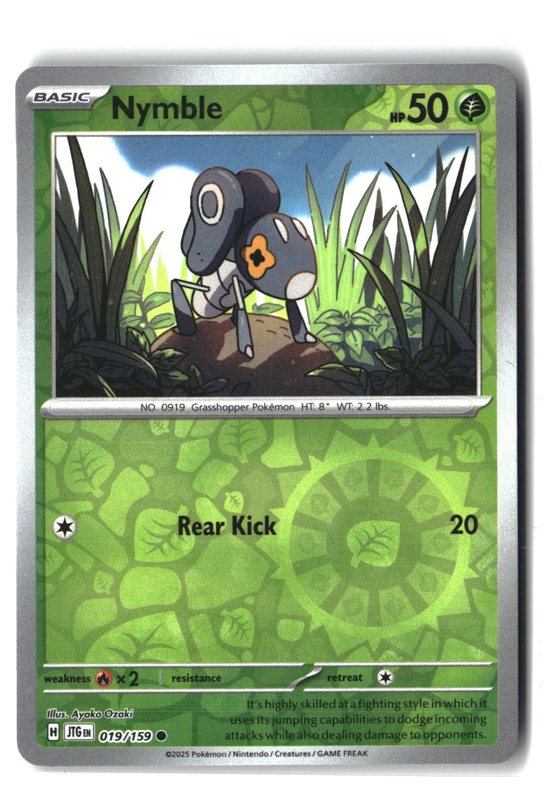 Nymble Reverse Holofoil NM (Journey Together 019/159)