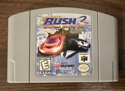 Rush 2 Extreme Racing Nintendo 64 N64 Authentic Cart Only  Tested Working