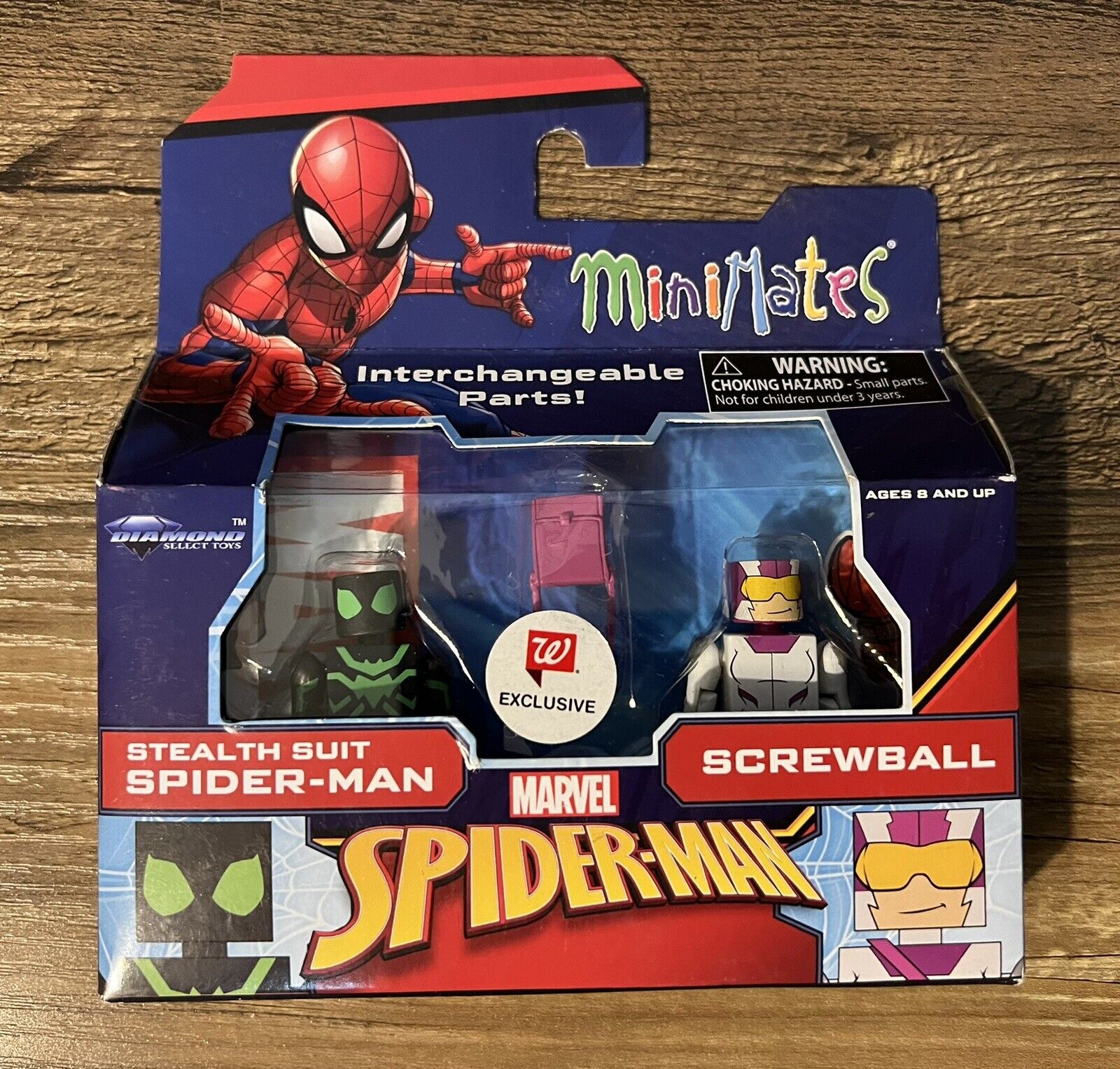 Minimates Stealth Suit Spider-Man & Screwball Marvel Walgreens Exclusive