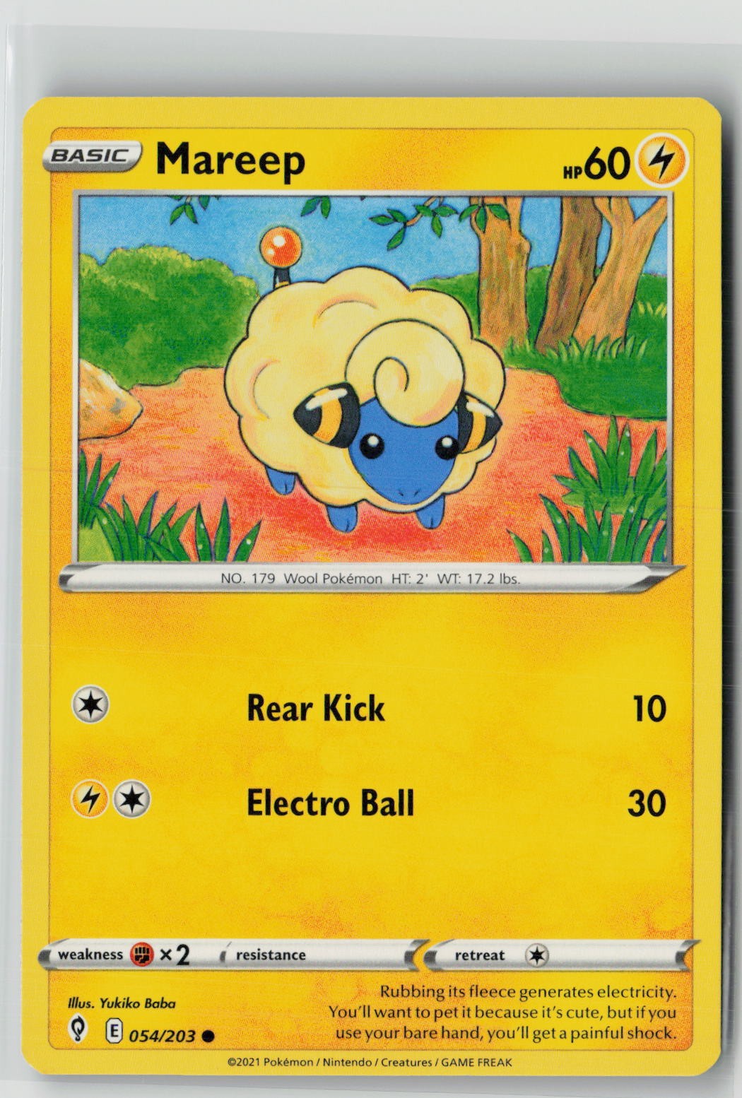 Mareep (SWSH07: Evolving Skies 054/203) NM