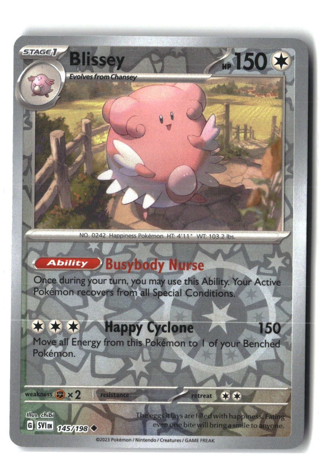 Blissey Reverse Holofoil NM (Scarlet & Violet Base Set 145/198)