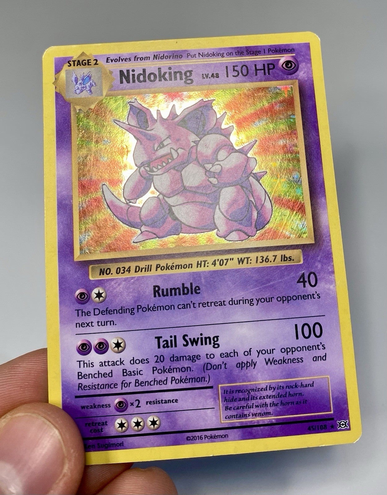 Pokémon Evolutions Holo Lot Blastoise EX 21/108 Nidoking 45/108 Kakuna 6/108