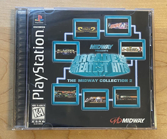 Arcade's Greatest Hits The Midway Collection 2 (PlayStation 1) CIB W/ Reg Card