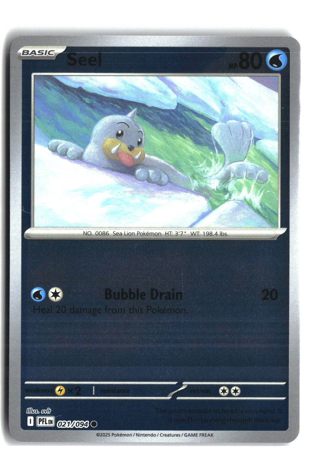 Seel Reverse Holofoil NM (Phantasmal Flames 021/094)