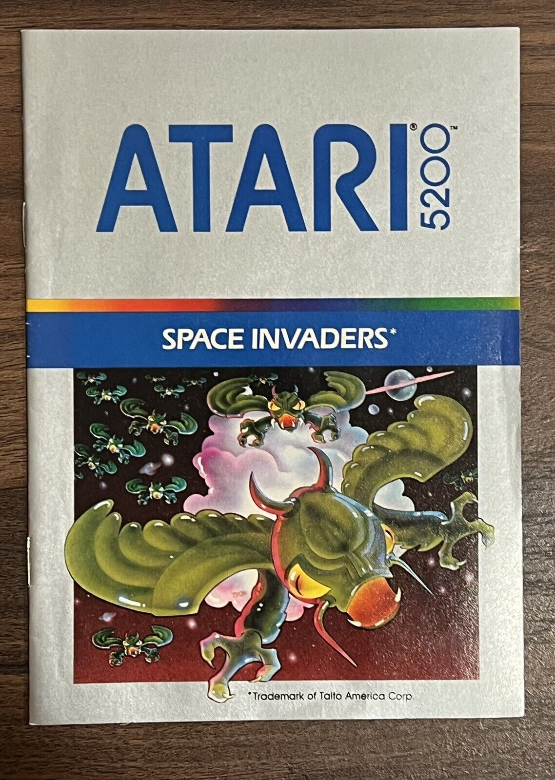 Atari 5200 Space Invaders Cartridge with Manual Tested & Works!