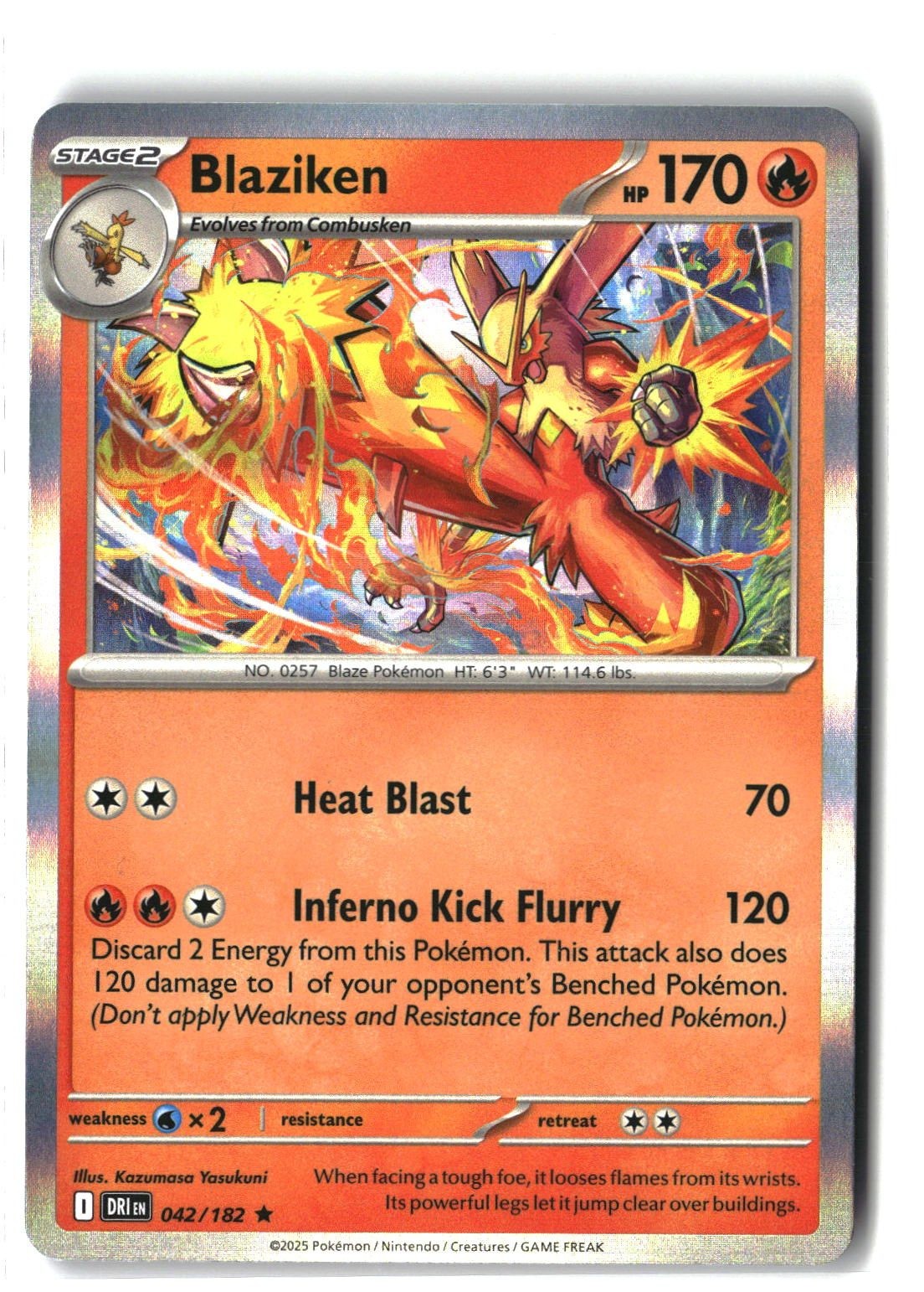 Blaziken Holofoil NM (Destined Rivals 042/182)