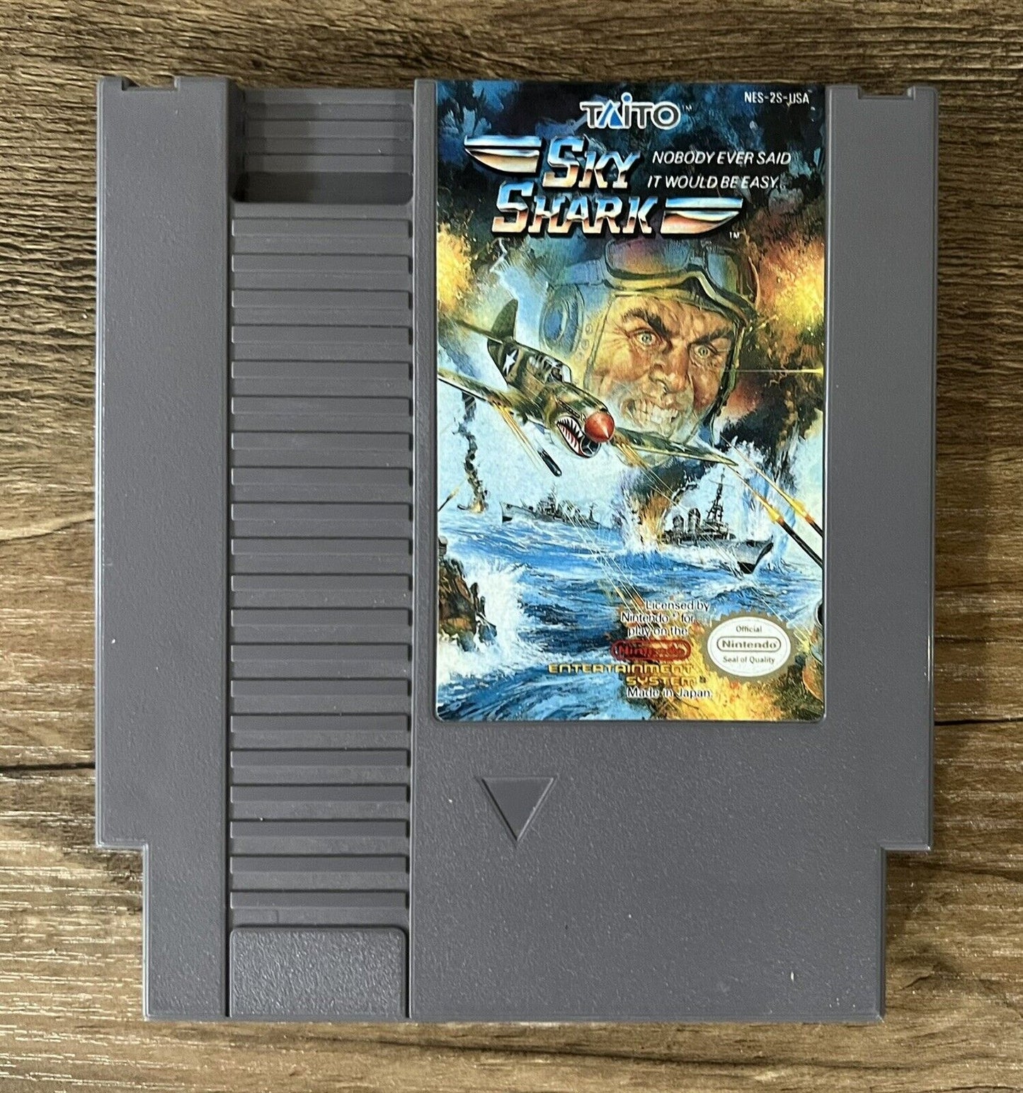 Sky Shark (Nintendo NES, 1989) Tested & Working! Game, Box!