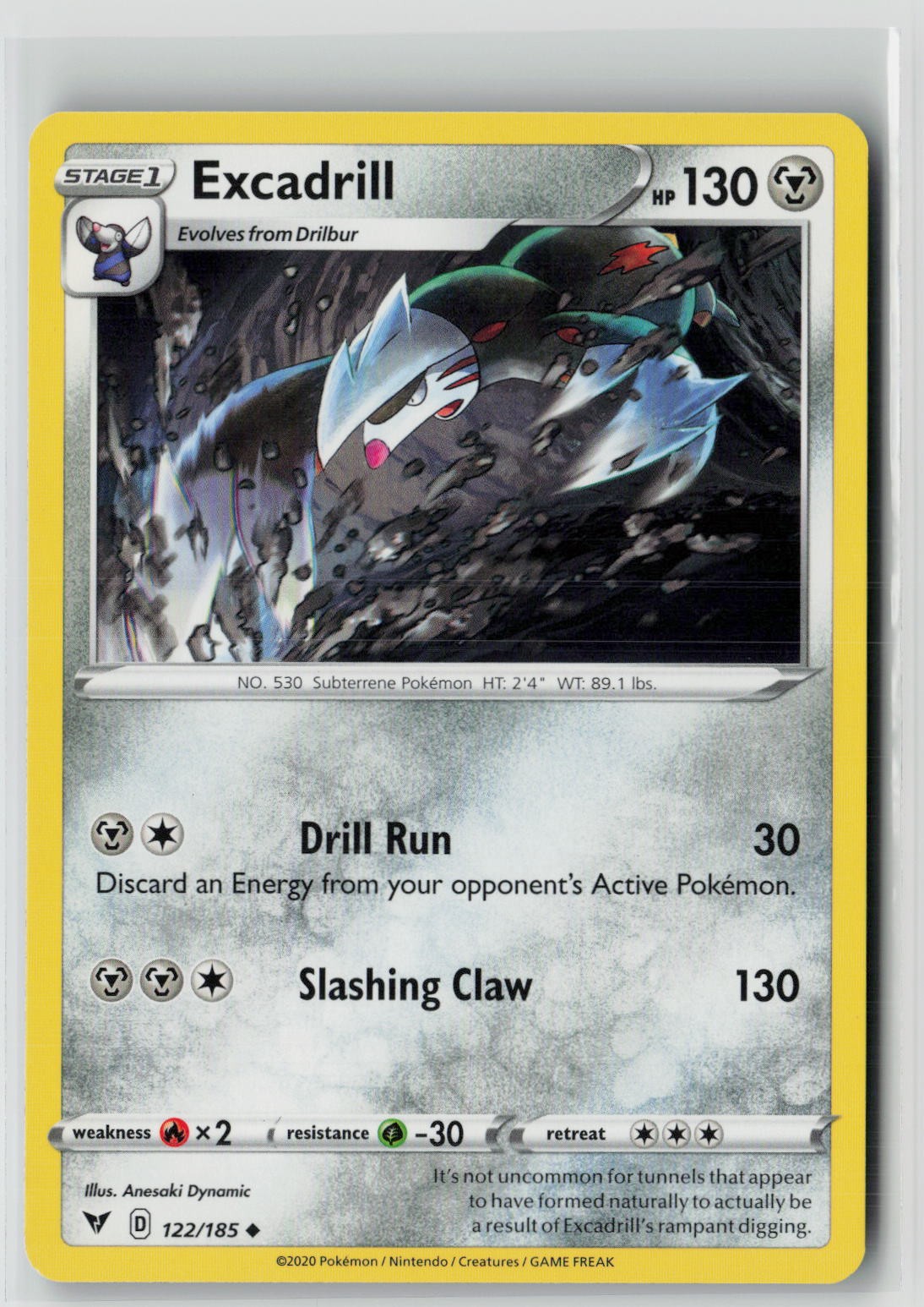 Excadrill (SWSH04: Vivid Voltage 122/185) NM