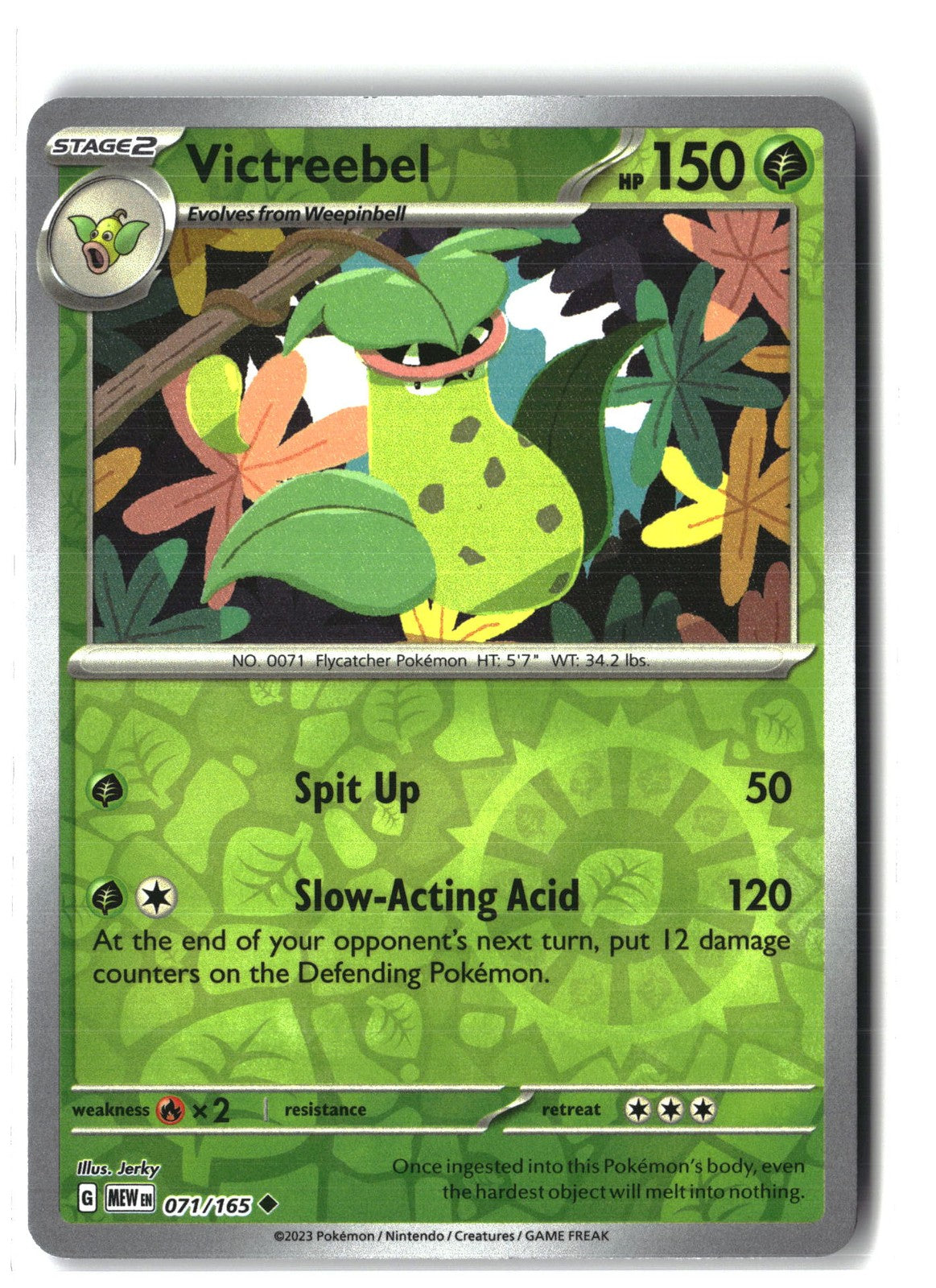 Victreebel Reverse Holofoil NM (SV: Scarlet & Violet 151 071/165)