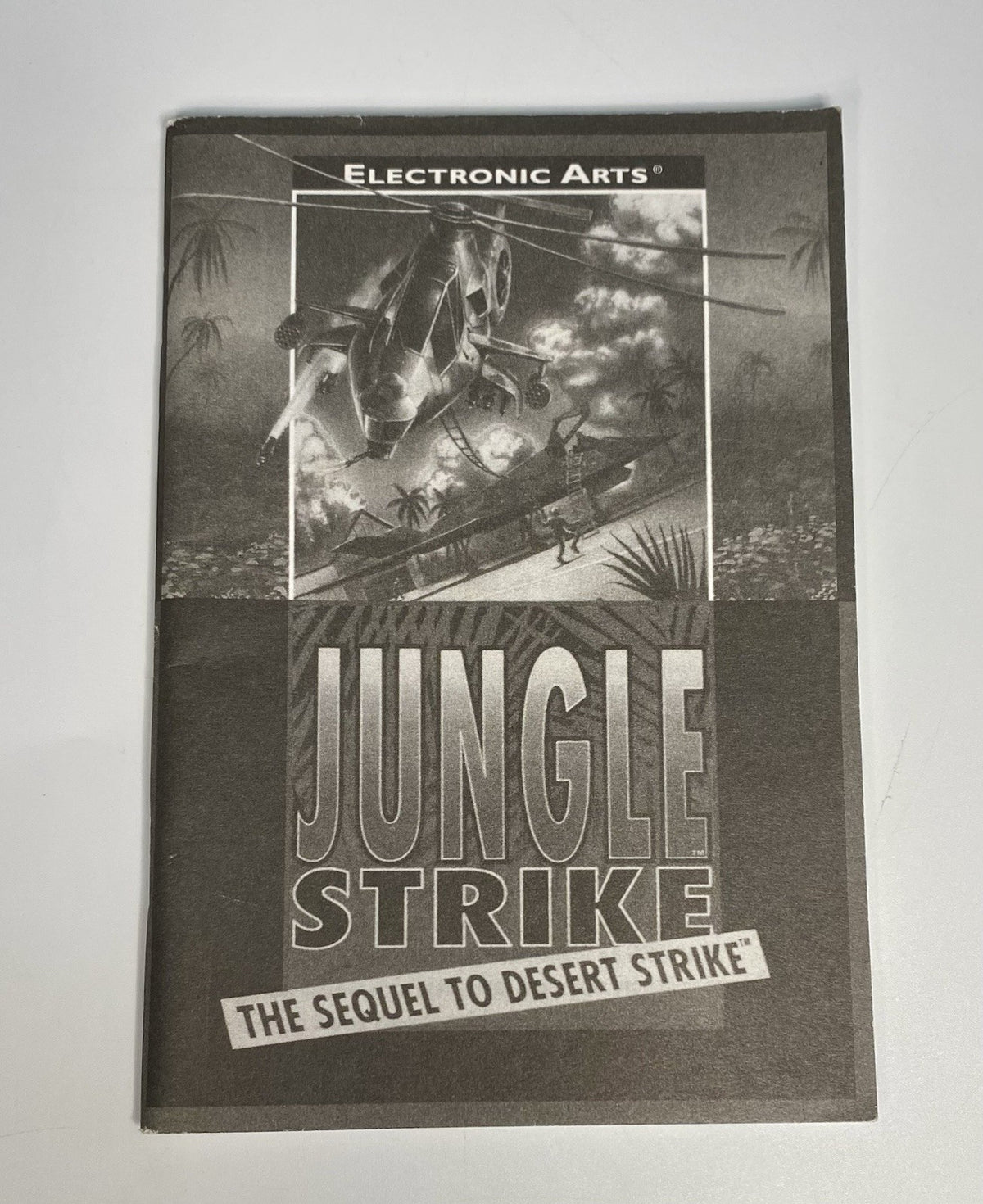 Jungle Strike Sequel to Desert Strike Sega Genesis Instruction Manual Only