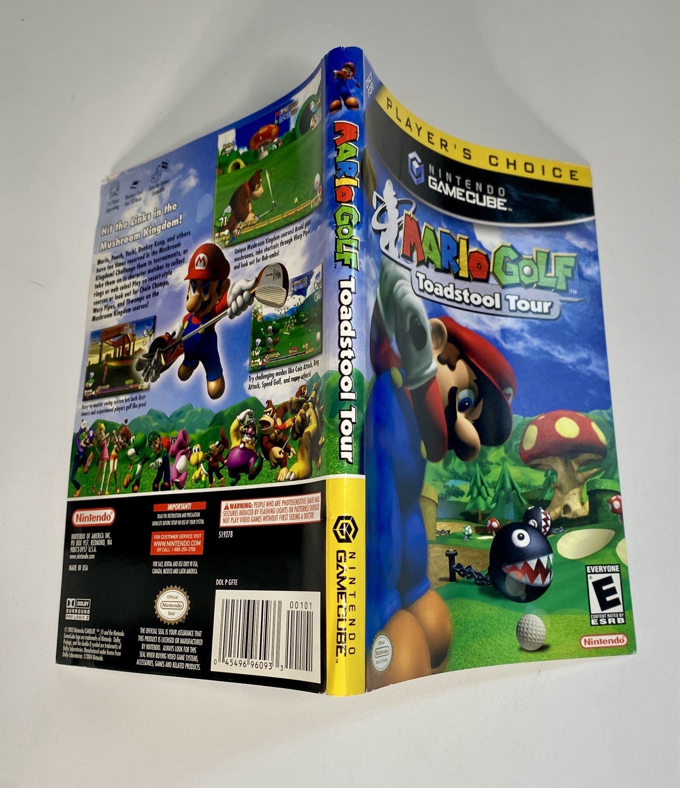 Mario Golf: Toadstool Tour (GameCube) Cover Art Only - No Game