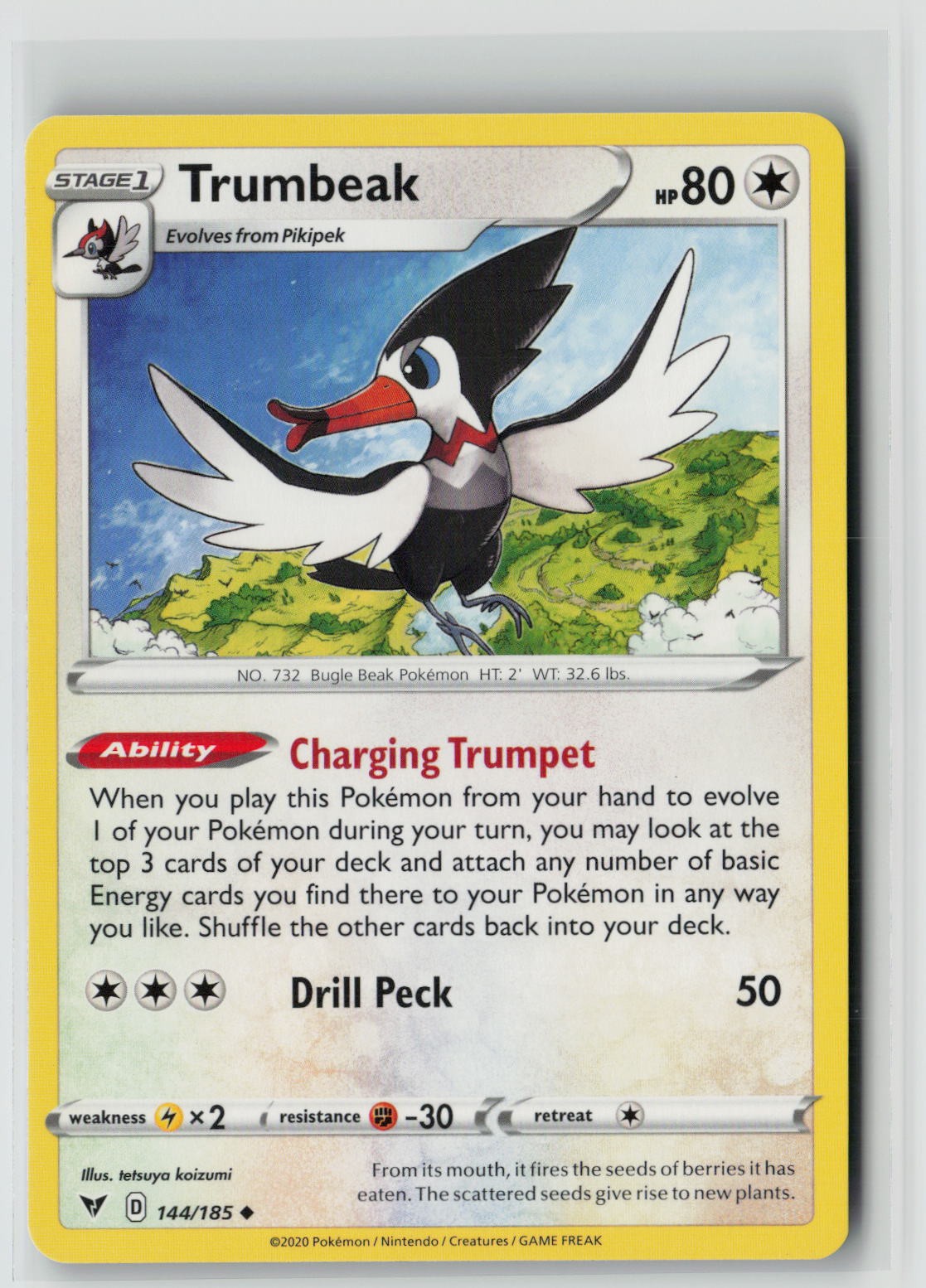 Trumbeak (SWSH04: Vivid Voltage 144/185) NM