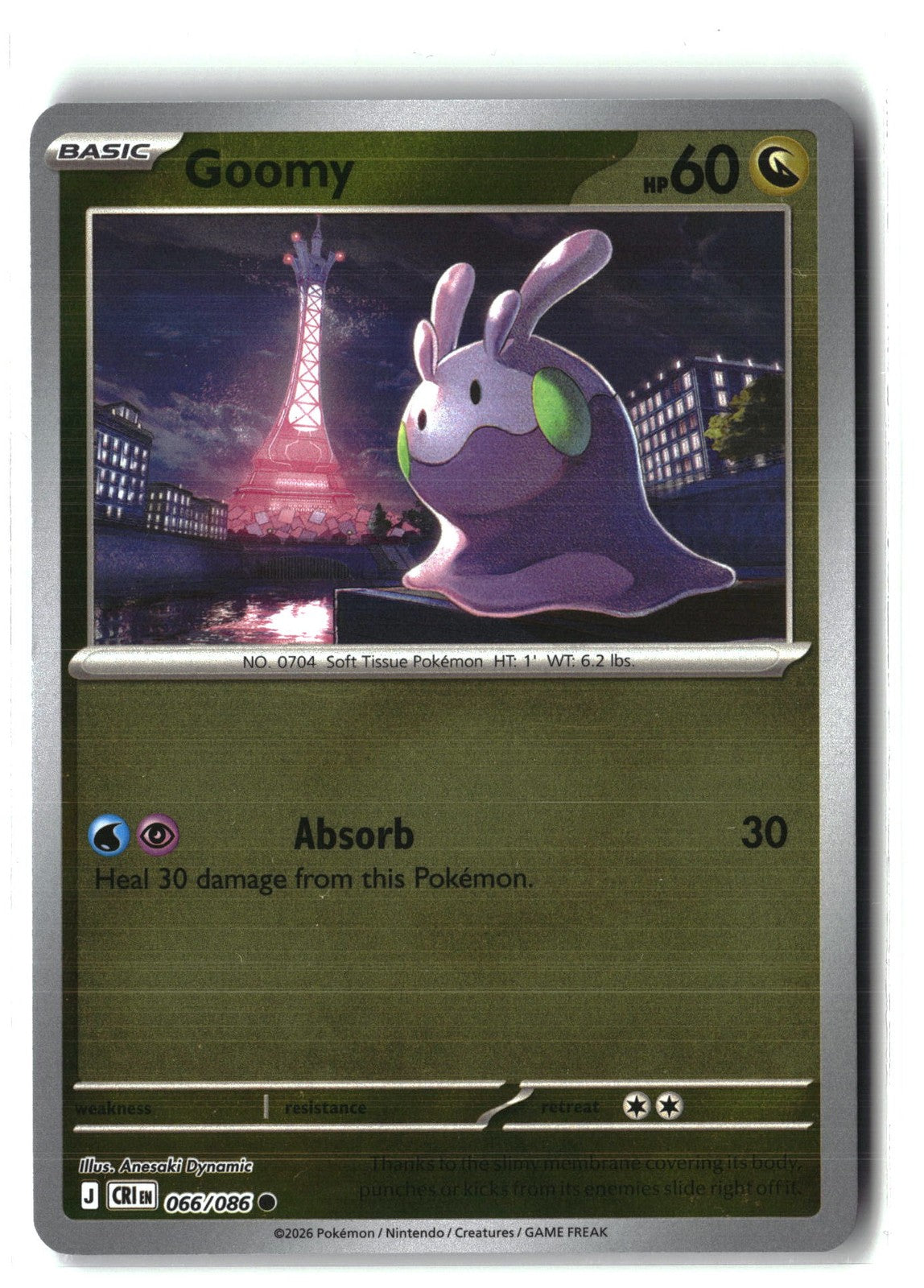 Goomy Reverse Holofoil NM (Chaos Rising 066/086)