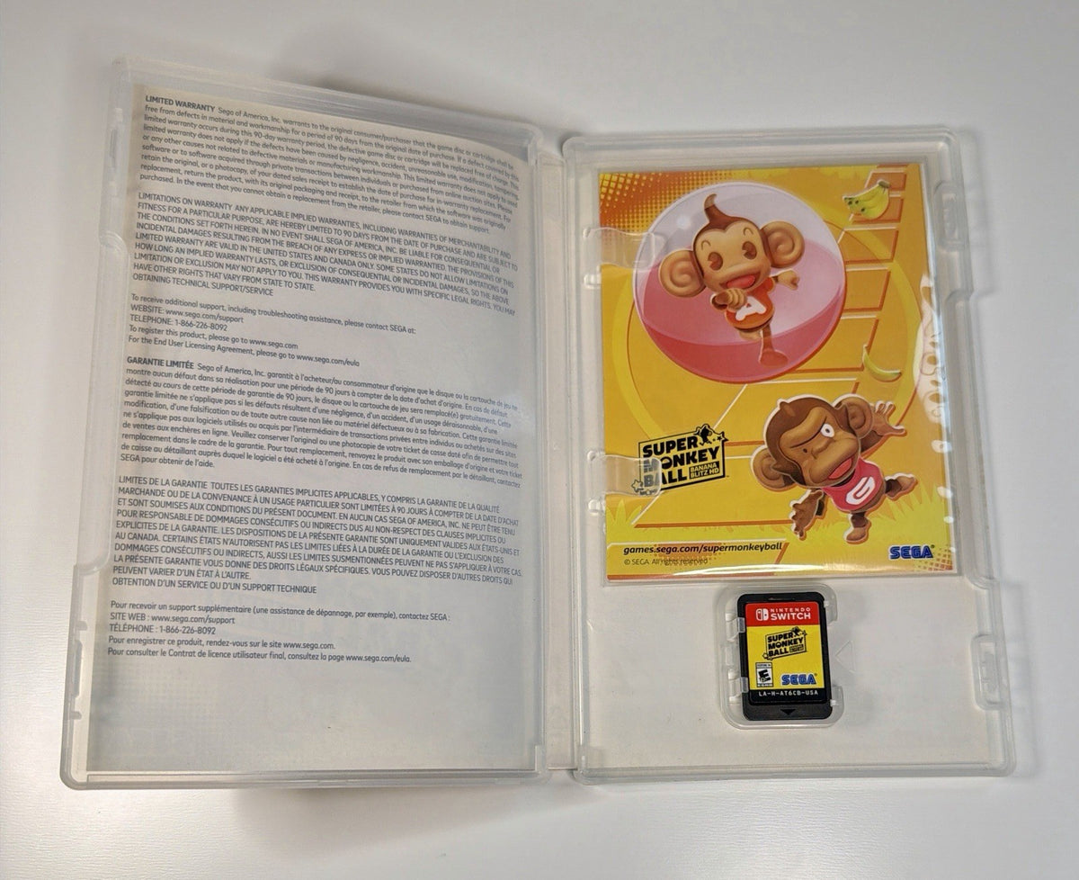 Super Monkey Ball: Banana Blitz HD (Nintendo Switch) Complete CIB W/  Stickers