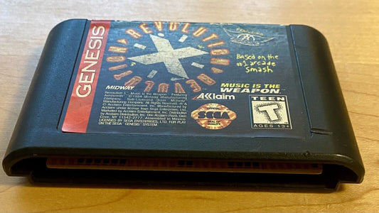 REVOLUTION X (Sega Genesis, 1995) Authentic, Cleaned, & Tested