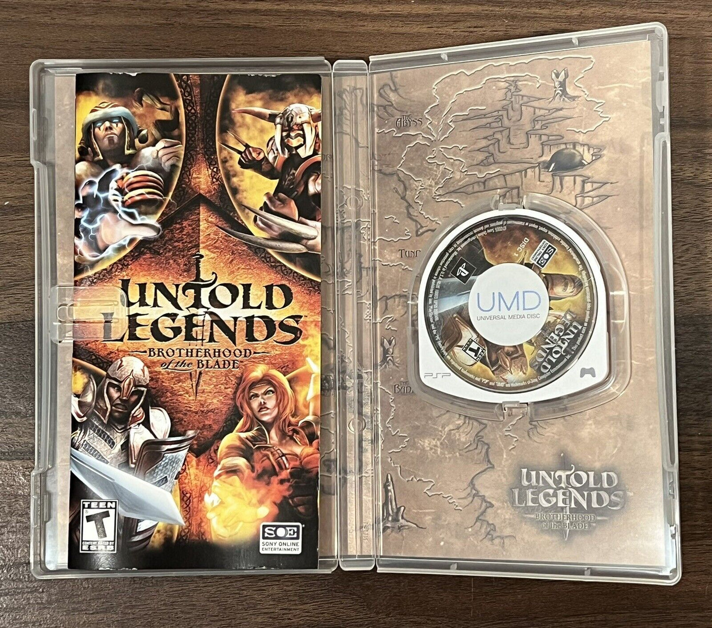 Untold Legends: Brotherhood of the Blade (Sony PSP, 2005) Complete Manual Tested