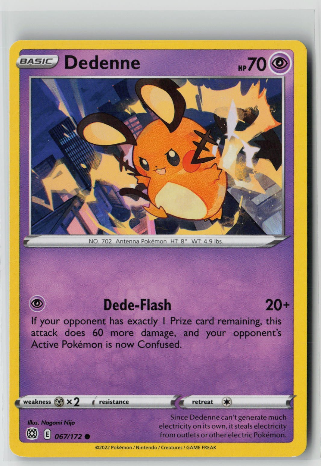 Dedenne (SWSH09: Brilliant Stars 067/172) NM