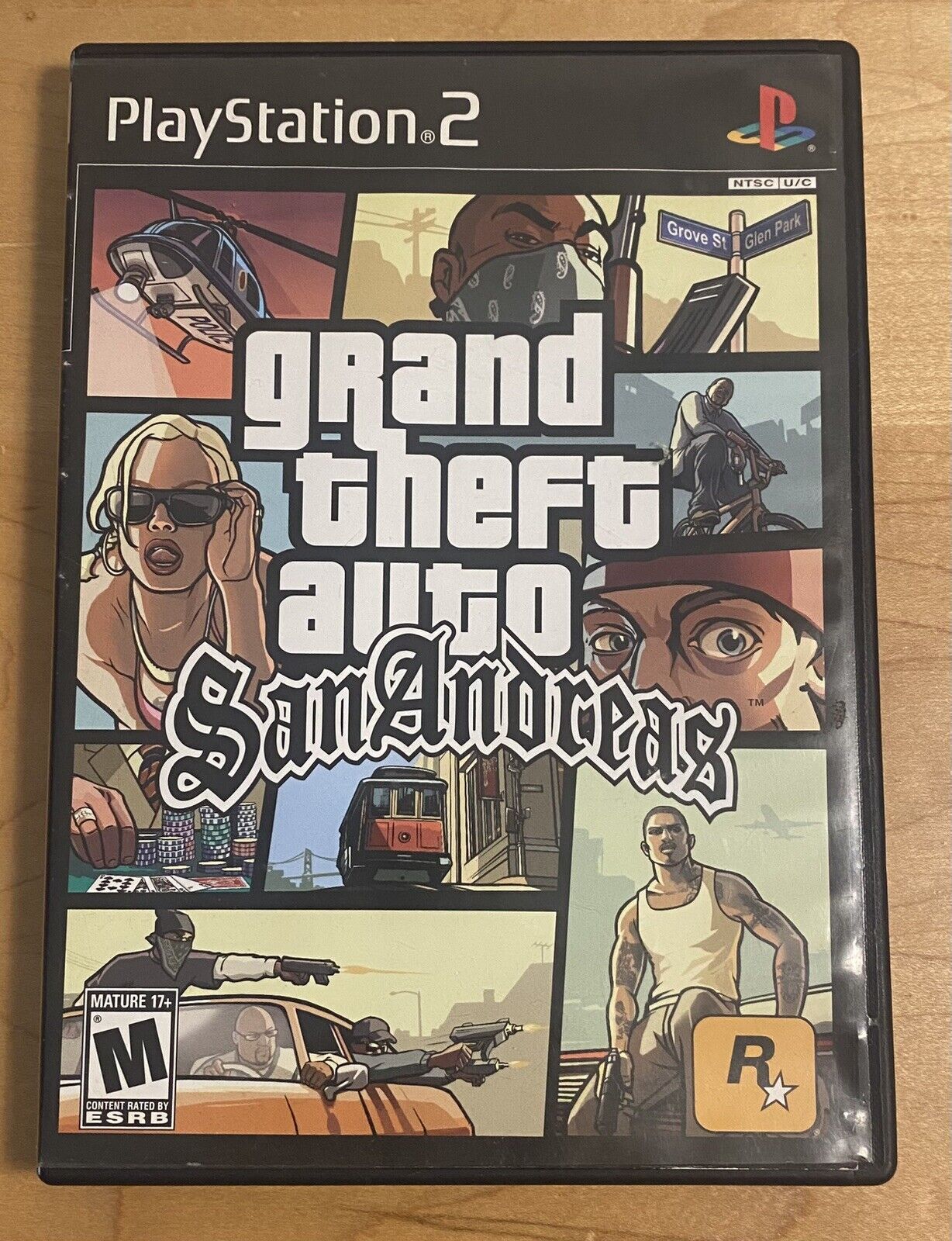 Grand Theft Auto San Andreas (PlayStation 2 PS2 2004) CIB W/ Map & Manual Tested