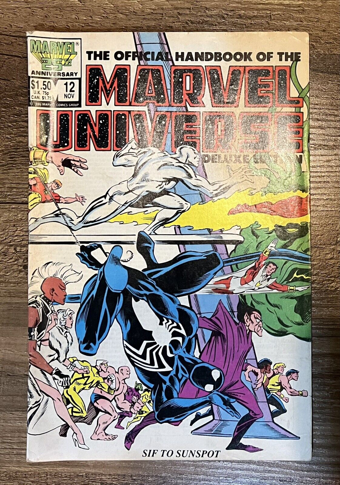 Official Handbook of the Marvel Universe Deluxe Edition #12 VG+ 4.5 1986