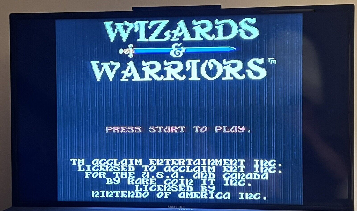 Wizards & Warriors (Nintendo Entertainment System, 1987)  - Tested 5 SCREWS