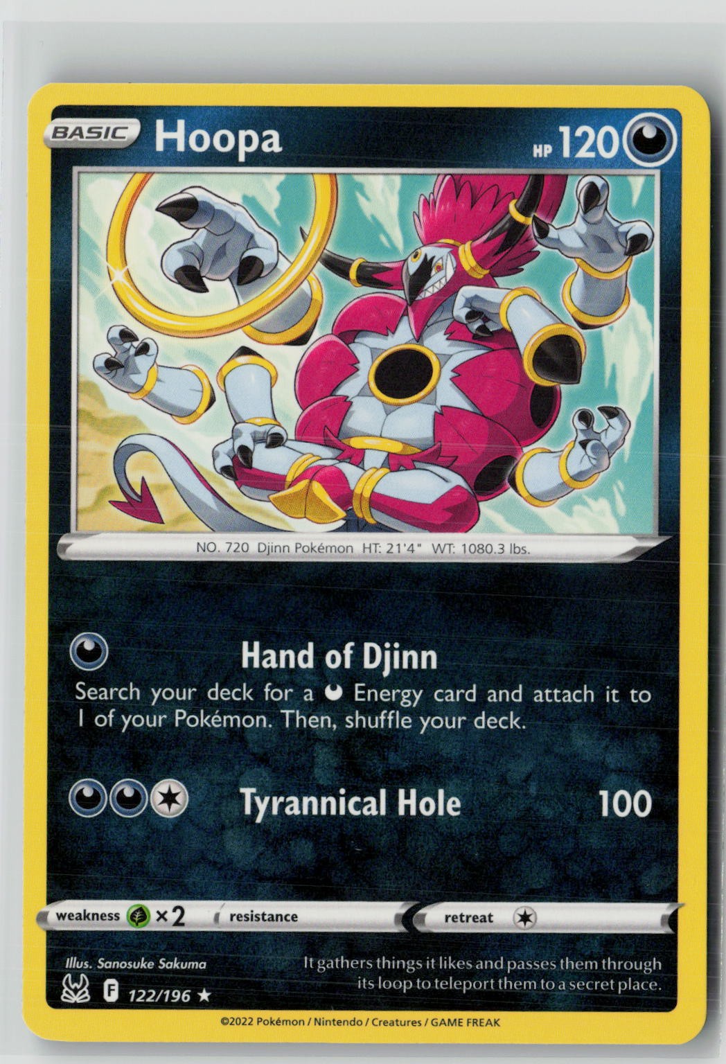 Hoopa (SWSH11: Lost Origin 122/196) NM