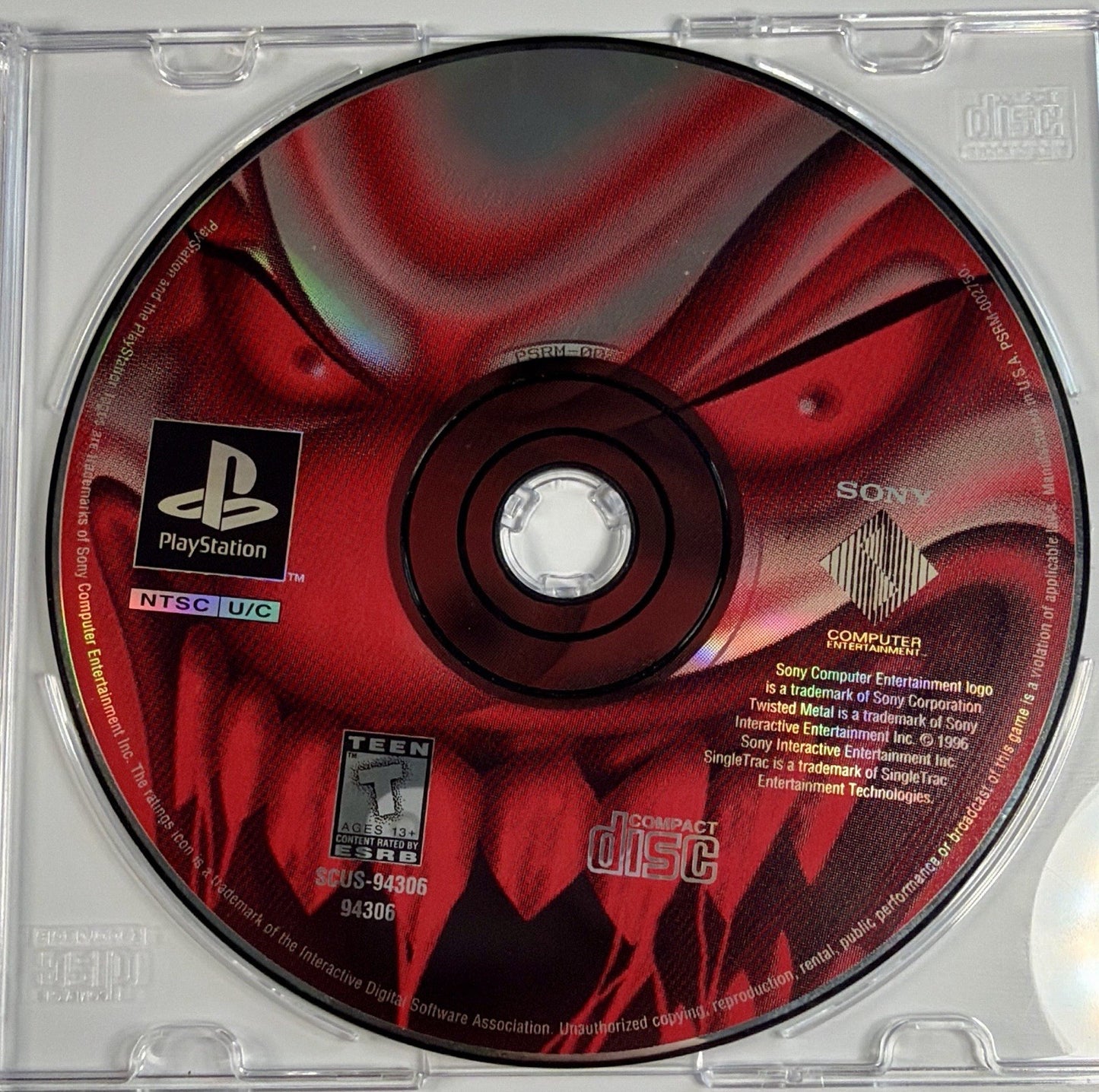 Twisted Metal (Sony PlayStation 1) PS1 Disc Only, Tested & Working