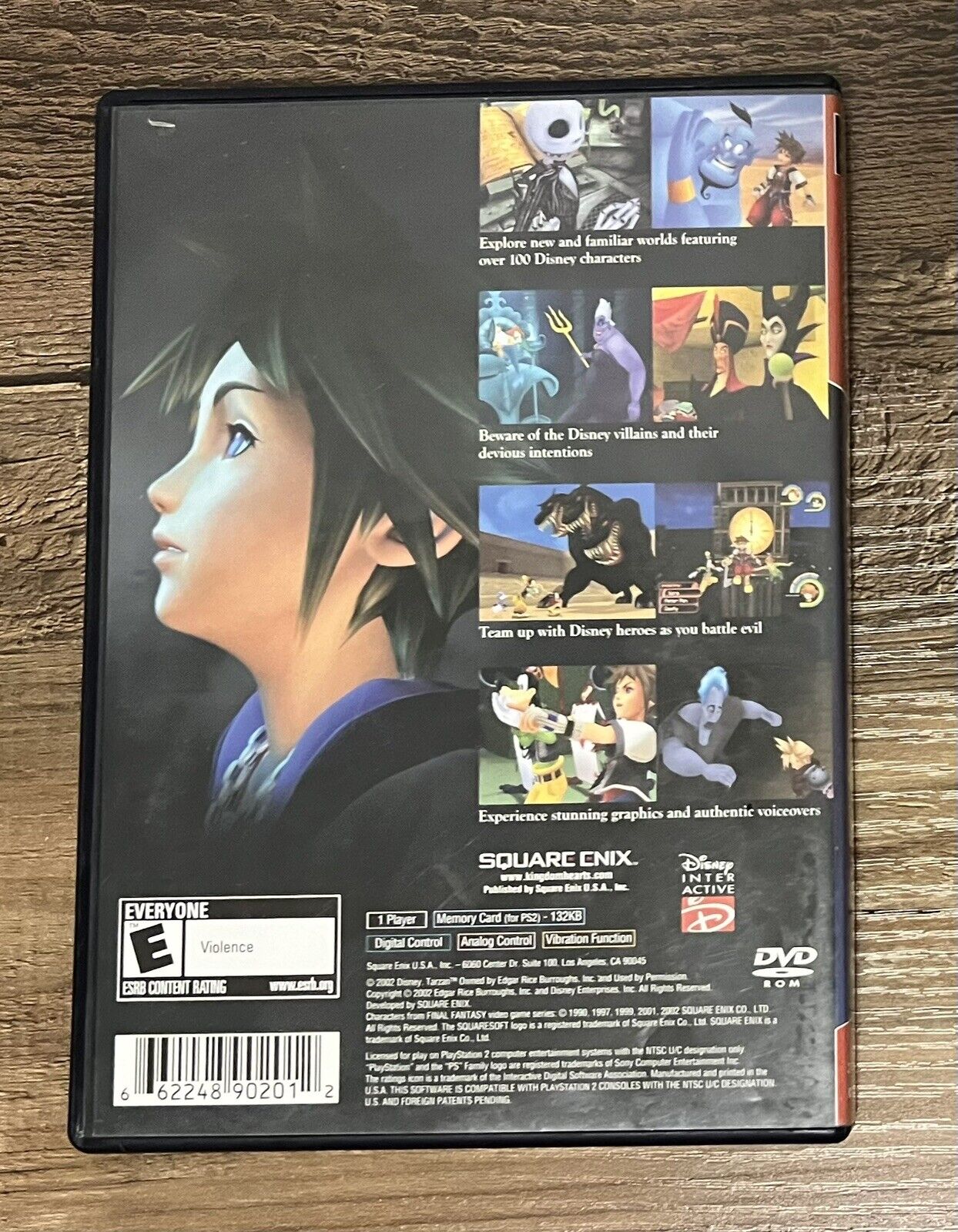 KINGDOM HEARTS   Sony PlayStation 2  PS2 Game ,Case Manual & Reg Card