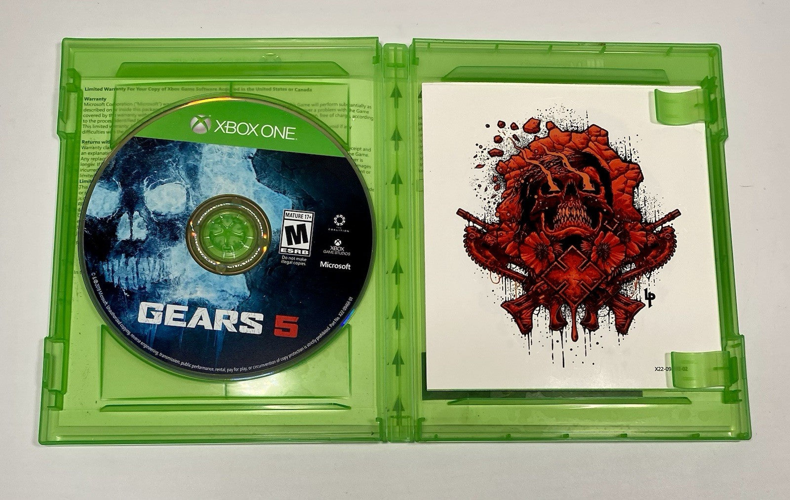 Gears 5 (Microsoft Xbox One, 2019) Includes Inserts And Stickers
