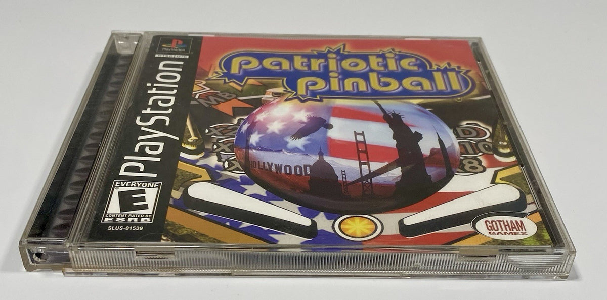 Patriotic Pinball (Sony PlayStation 1 2003) PS1, CIB W/ Manual, Tested Read Desc