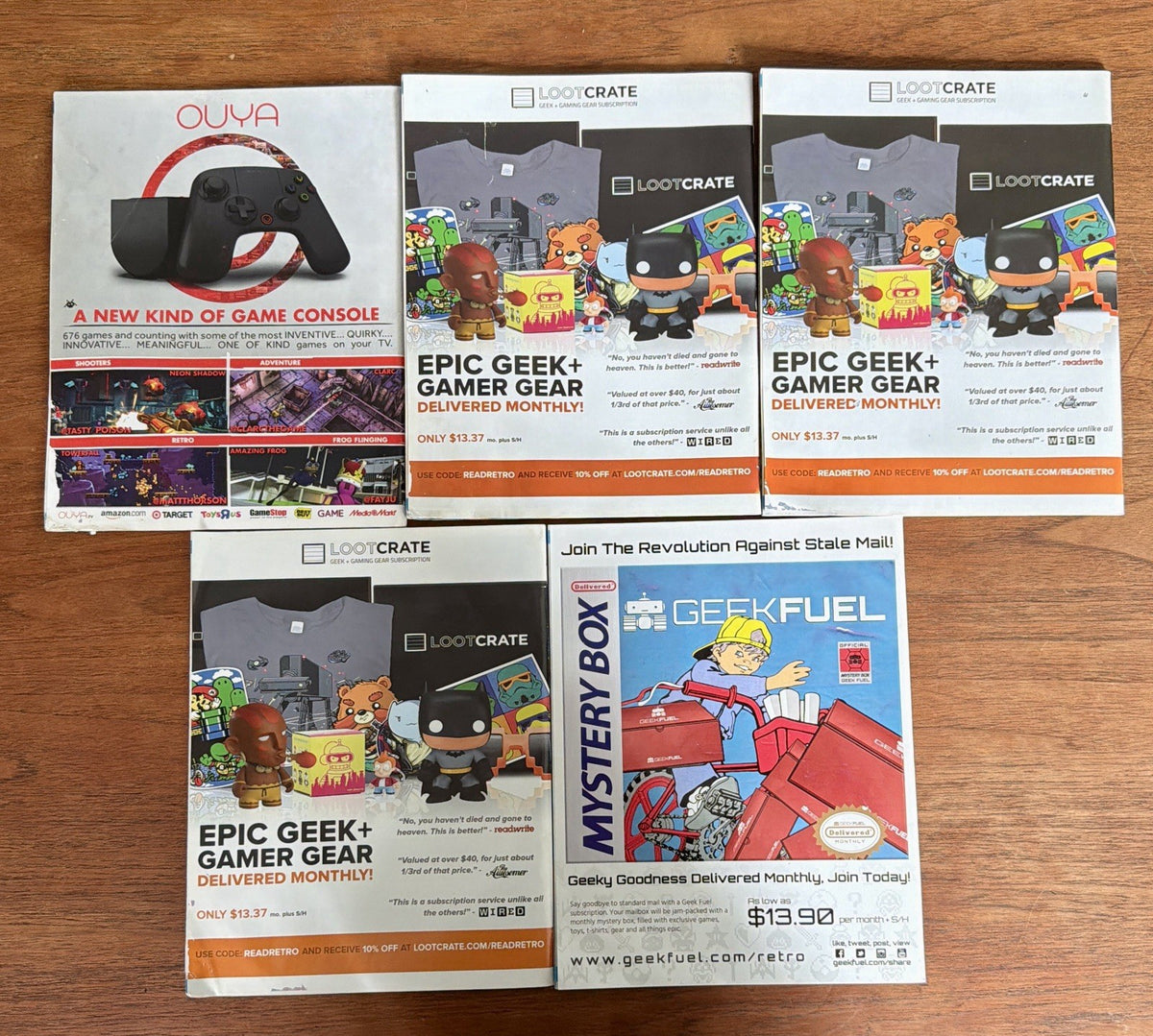 RETRO VIDEOGAME MAGAZINE Lot Of 5 (2014) ISSUES #2-6 Read Description #2 Signed