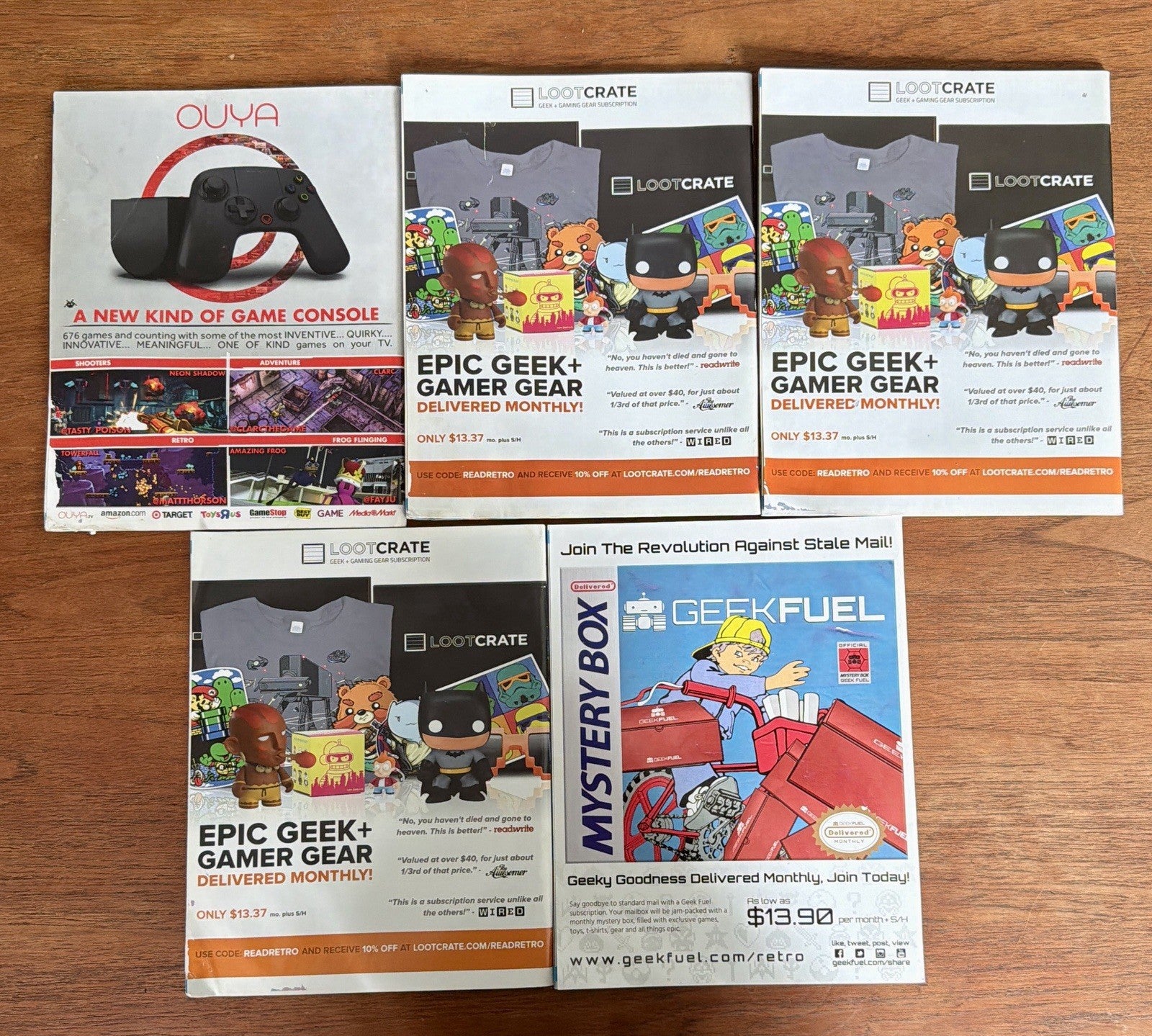 RETRO VIDEOGAME MAGAZINE Lot Of 5 (2014) ISSUES #2-6 Read Description #2 Signed