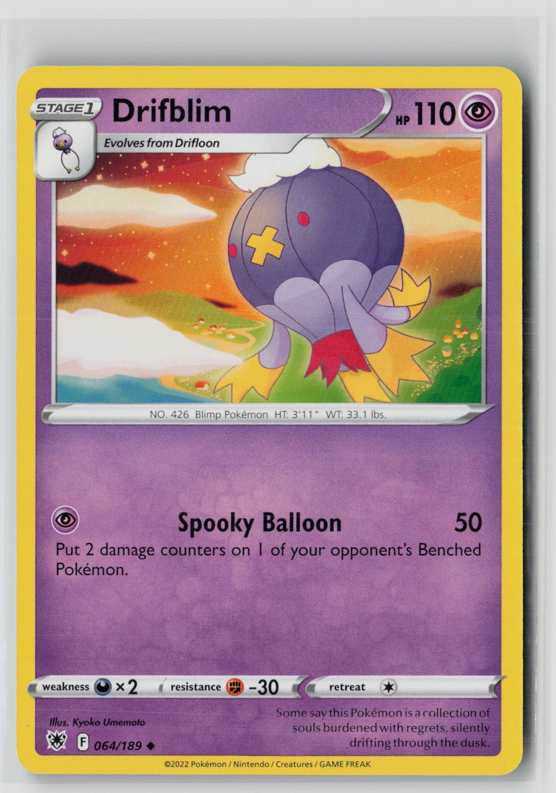 Drifblim (SWSH10: Astral Radiance 064/189) NM