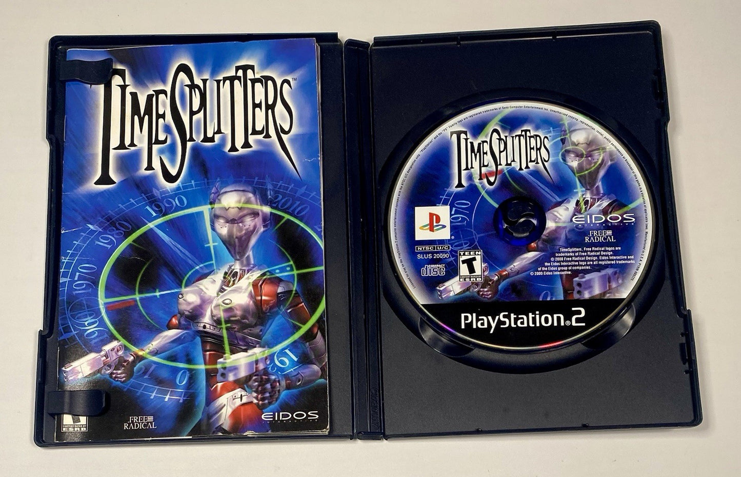 TimeSplitters (Sony PlayStation 2, 2000) PS2 Complete CIB W/ Manual, Tested