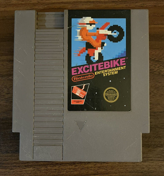 Excitebike (Nintendo Entertainment System, 1985) Authentic Tested & Works!